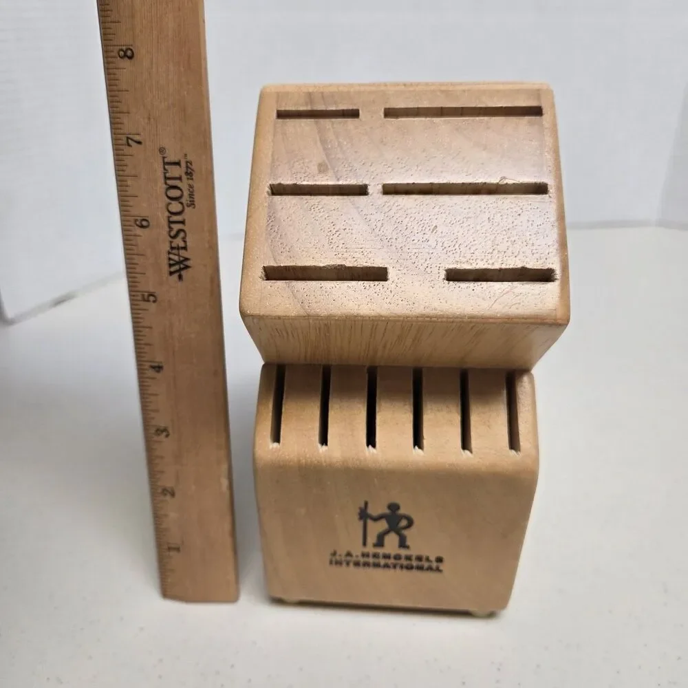 J.A. Henckels 12 Slot Wooden Knife Block